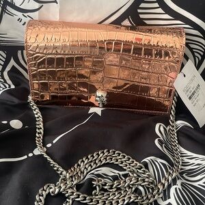 Mini skull leather Alexander McQueen
cocodrilo, shoulder bag